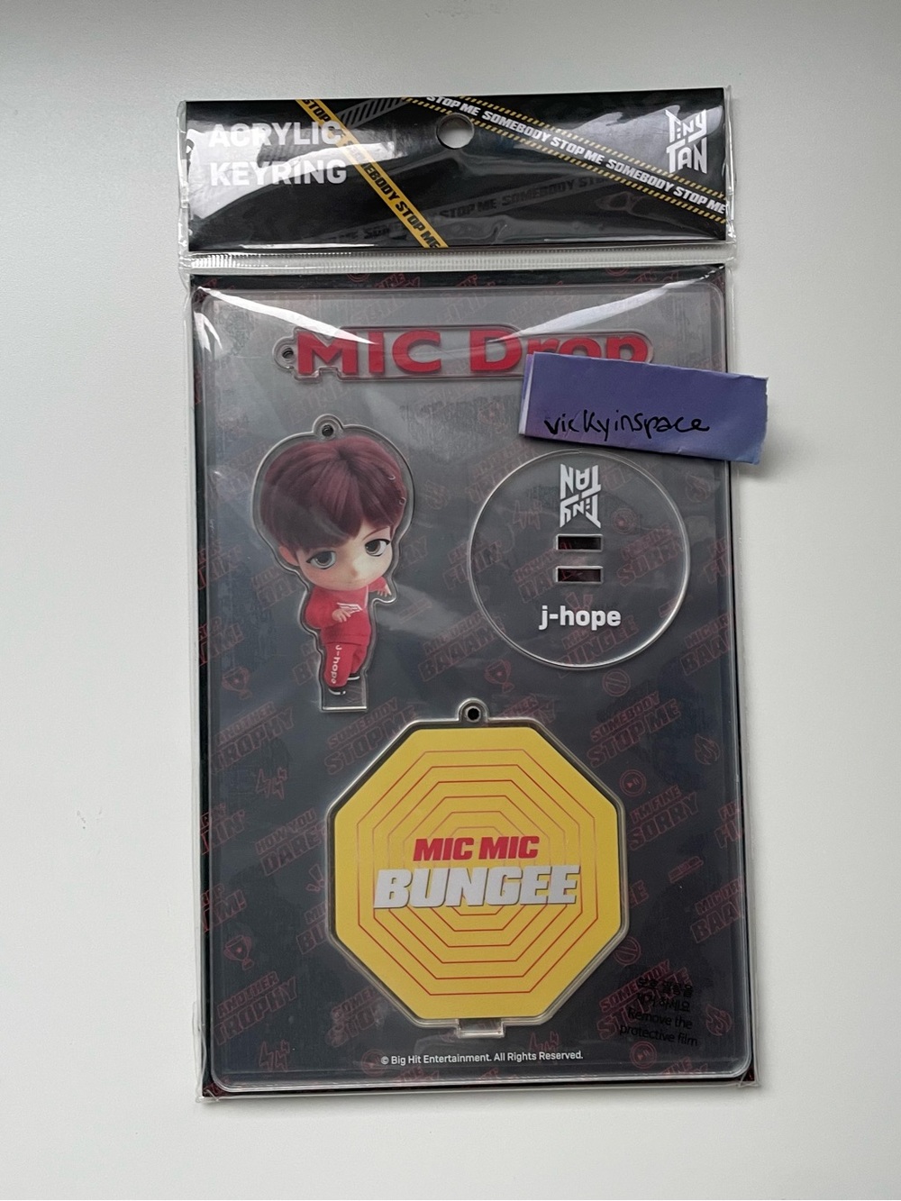 tinytan BTS ACRYLIC KEYRING MICDROP JHOPE